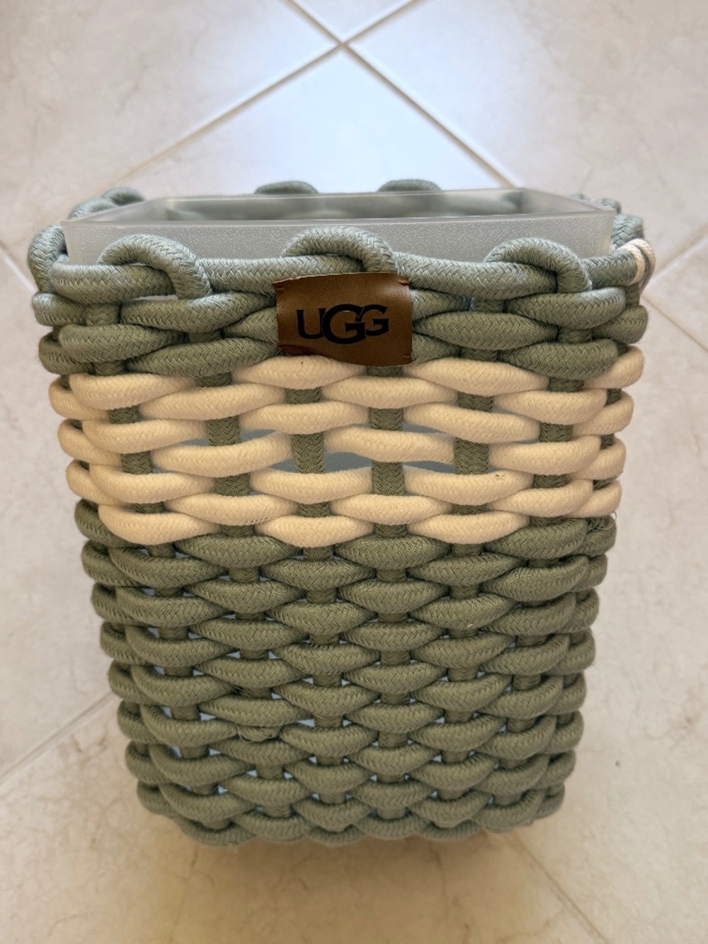 UGG Napa Waste Basket/ Waste Bin - Agave